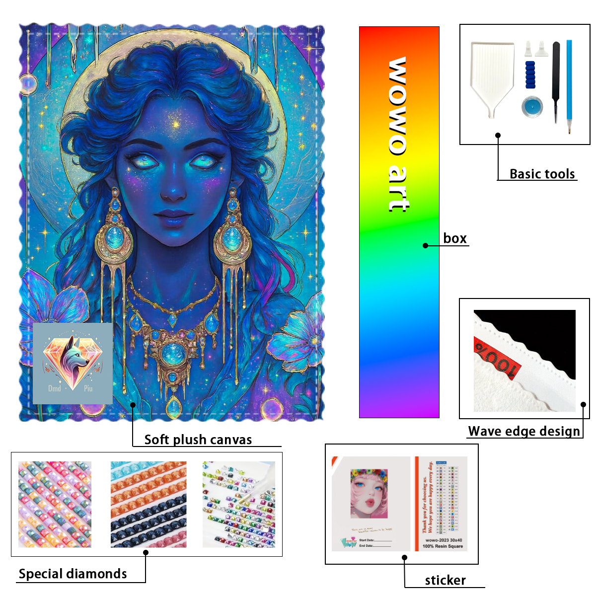 Resin Art To Buy - 【Piu Diamond Art】Hechicera celestial 100% resin