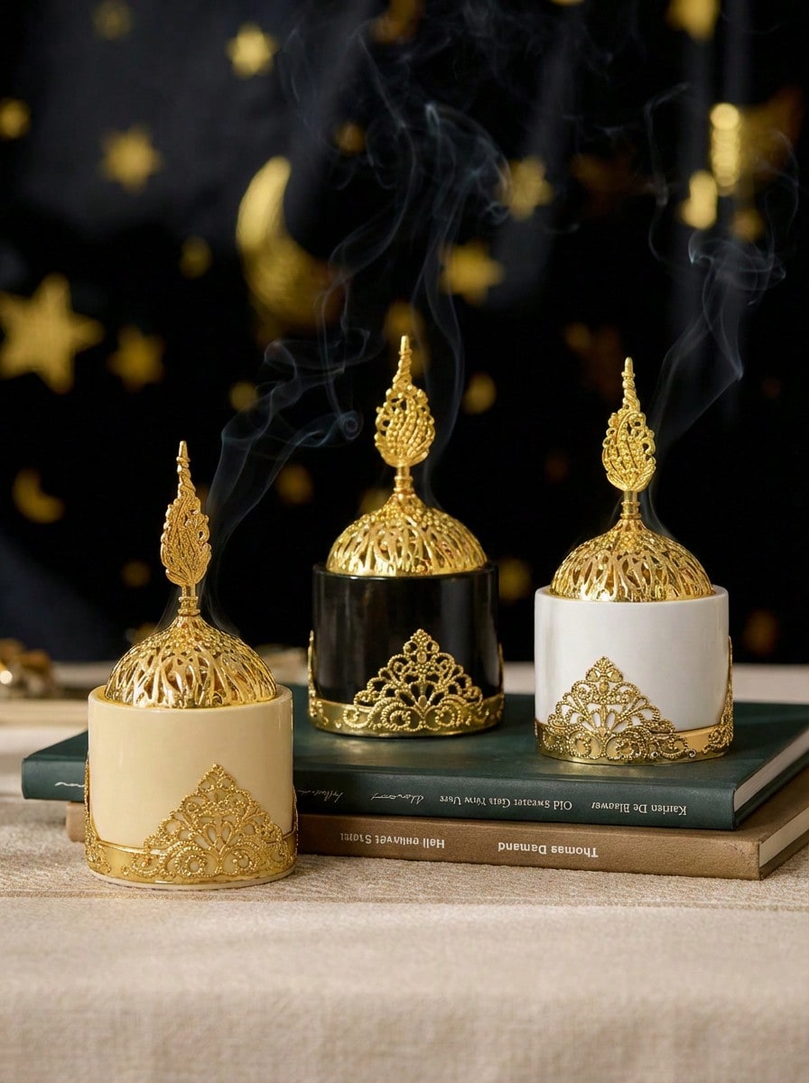 Resin Art Decor - Luxury Minimalist Incense Burner Ornament, European