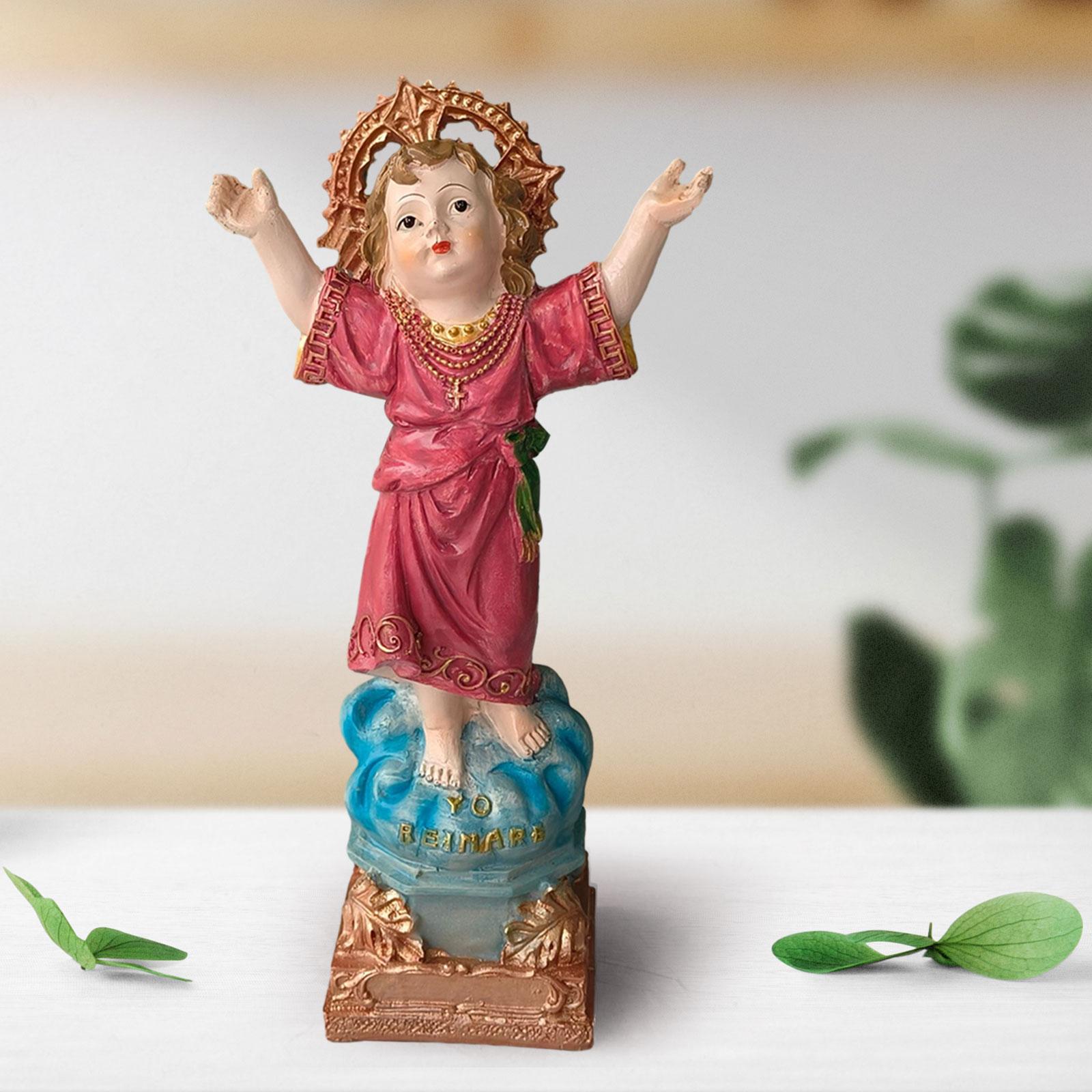 Resin Art Furniture - Divino Nino Estatua Jesus Figures 20.5cm