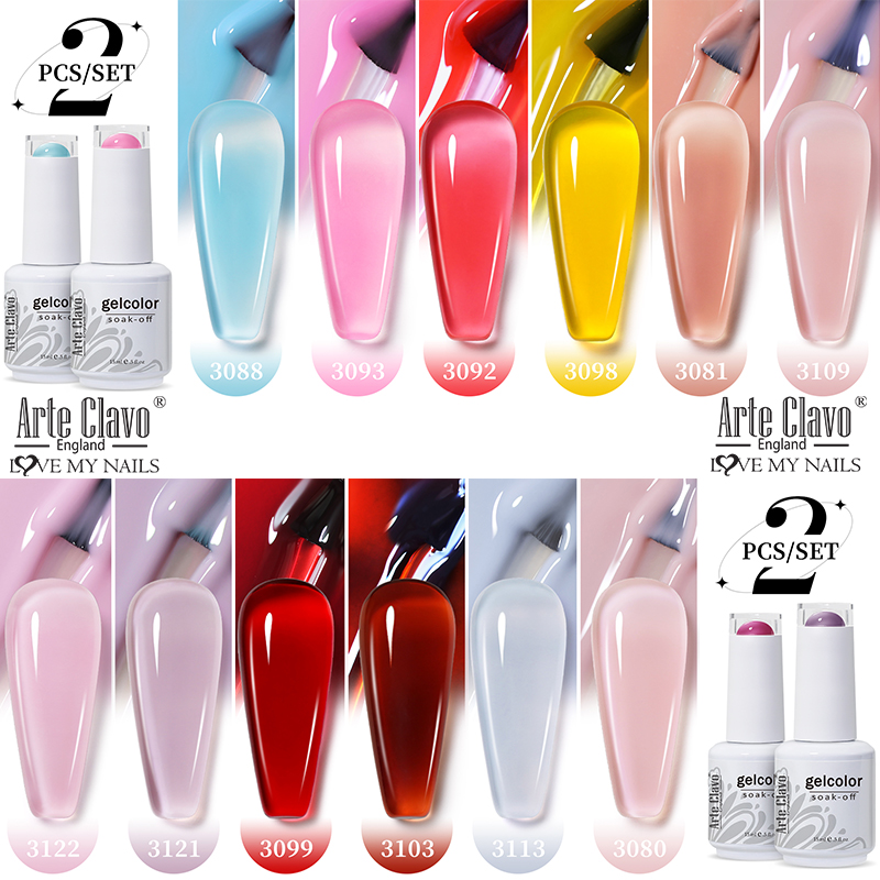 Resin Art Purple - Arte Clavo 2Pcs/Set 15ml Jelly Color