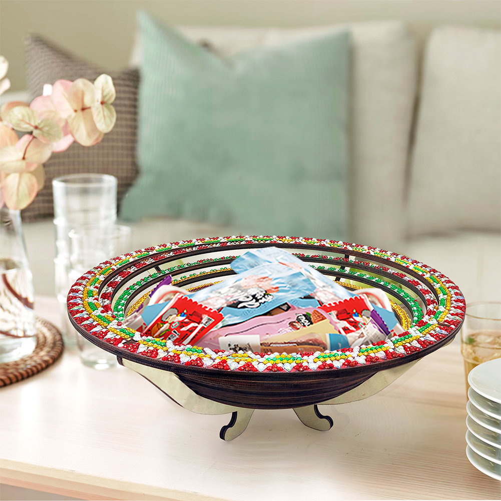 DIY Diamond Painted Wooden Din - Resin Art Wooden Tray recension och pris