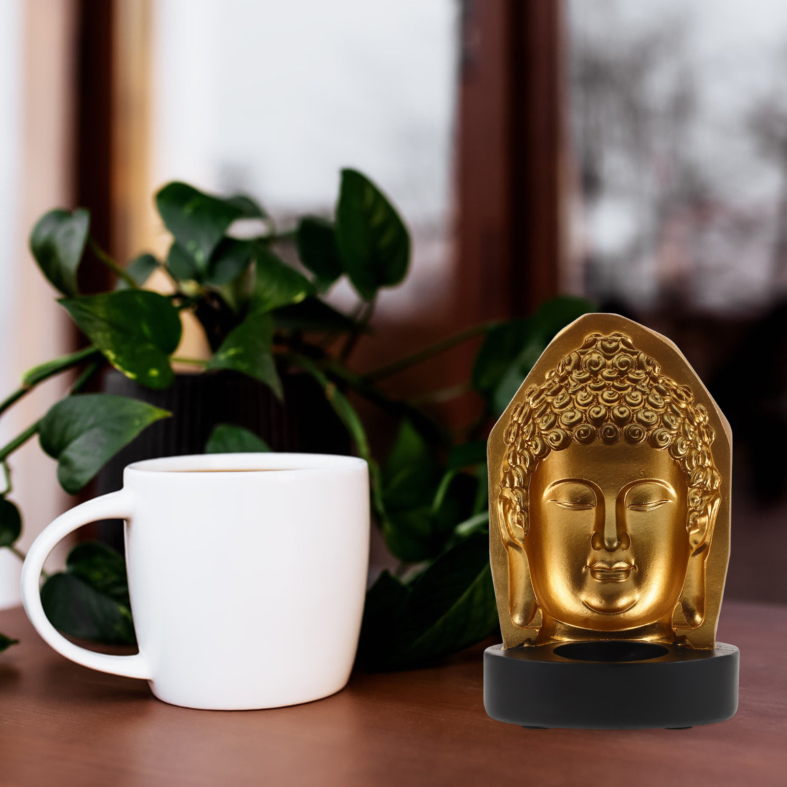 Tea Light Holder Resin Buddha  - Resin Art Decor recension och pris