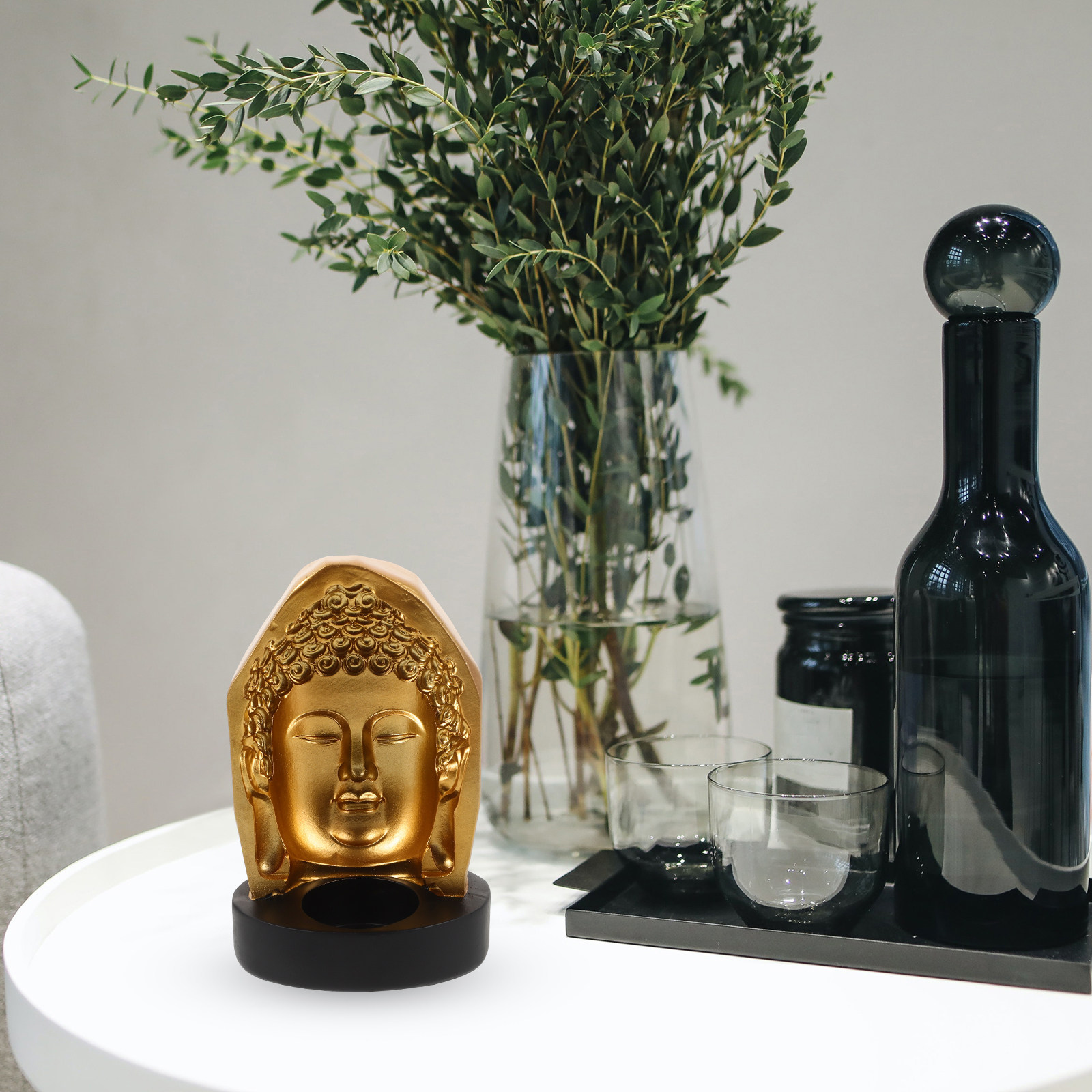 Tea Light Holder Resin Buddha  - Resin Art Decor recension och pris