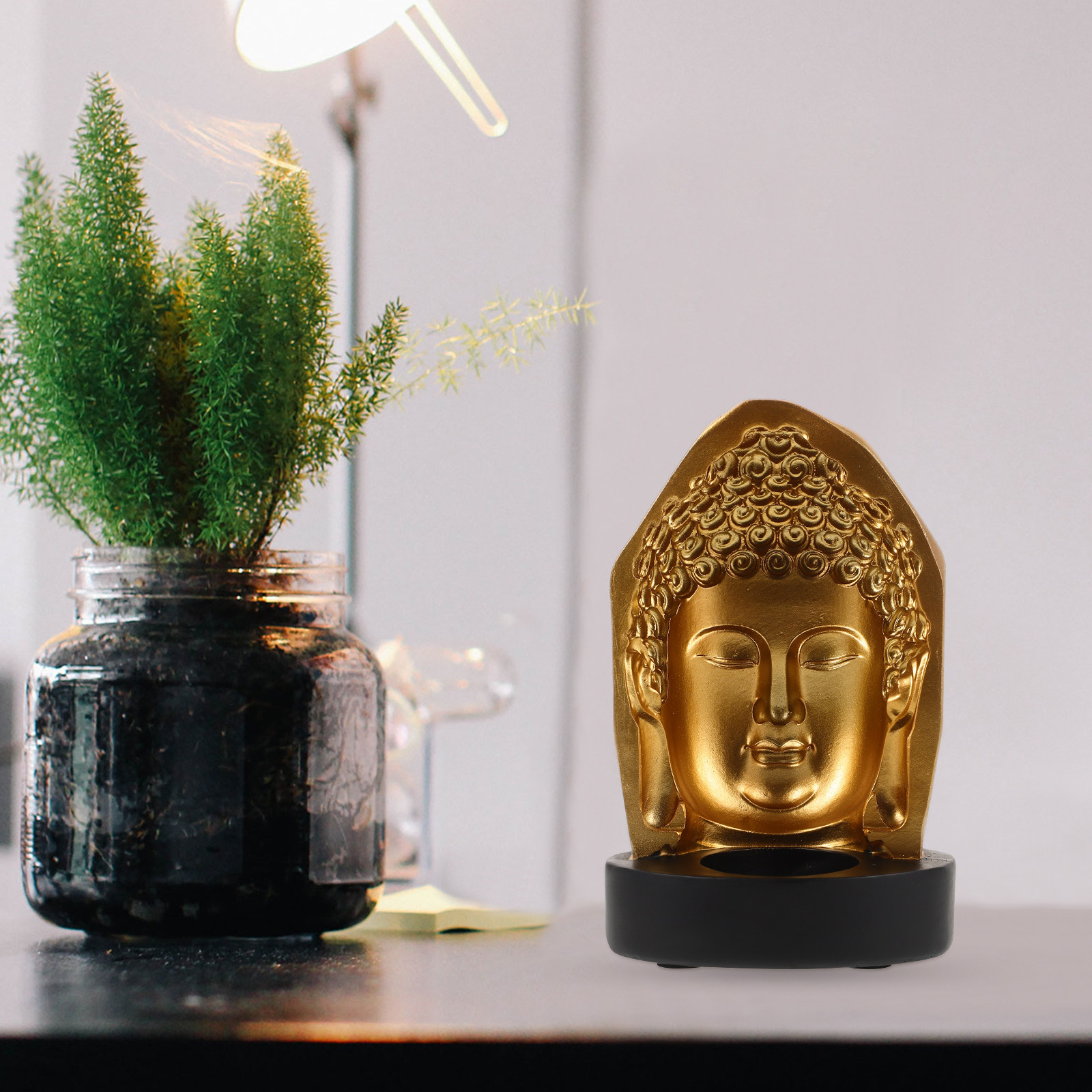 Tea Light Holder Resin Buddha  - Resin Art Decor recension och pris
