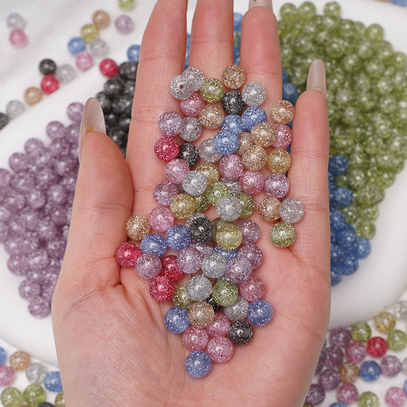 8/10mm Resins Round Shaped Bea - Resin Art Pendant recension och pris