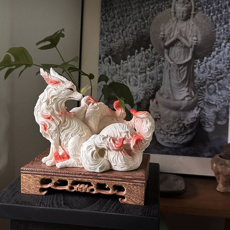 Nine-tailed fox ornaments fox  - Resin Art For Anniversary Gift recension och pris