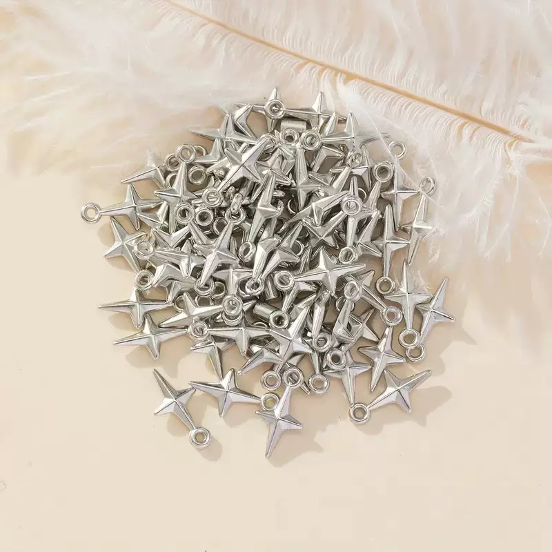 100pcs 16x8mm Charms Shining S - Resin Art Engagement recension och pris