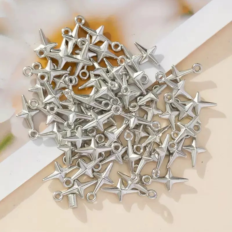100pcs 16x8mm Charms Shining S - Resin Art Engagement recension och pris