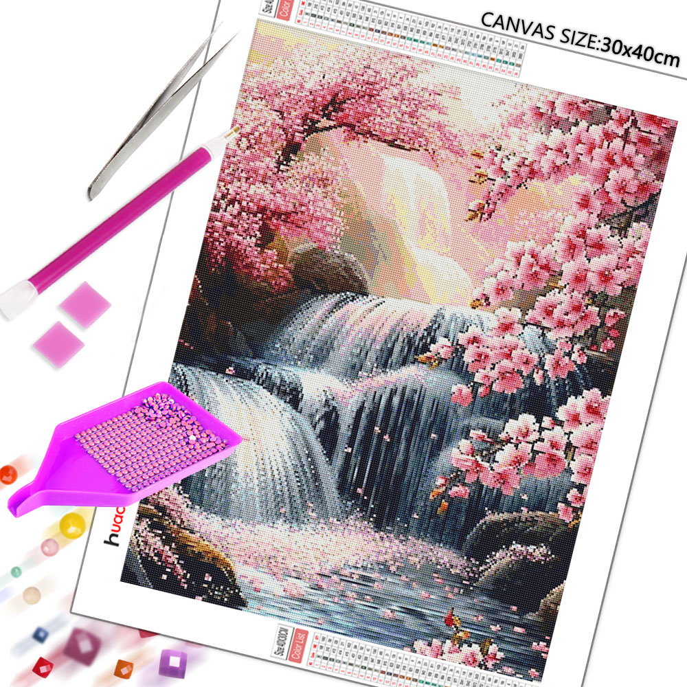 Huacan Diamond Embroidery Set  - Resin Art Wallpaper recension och pris