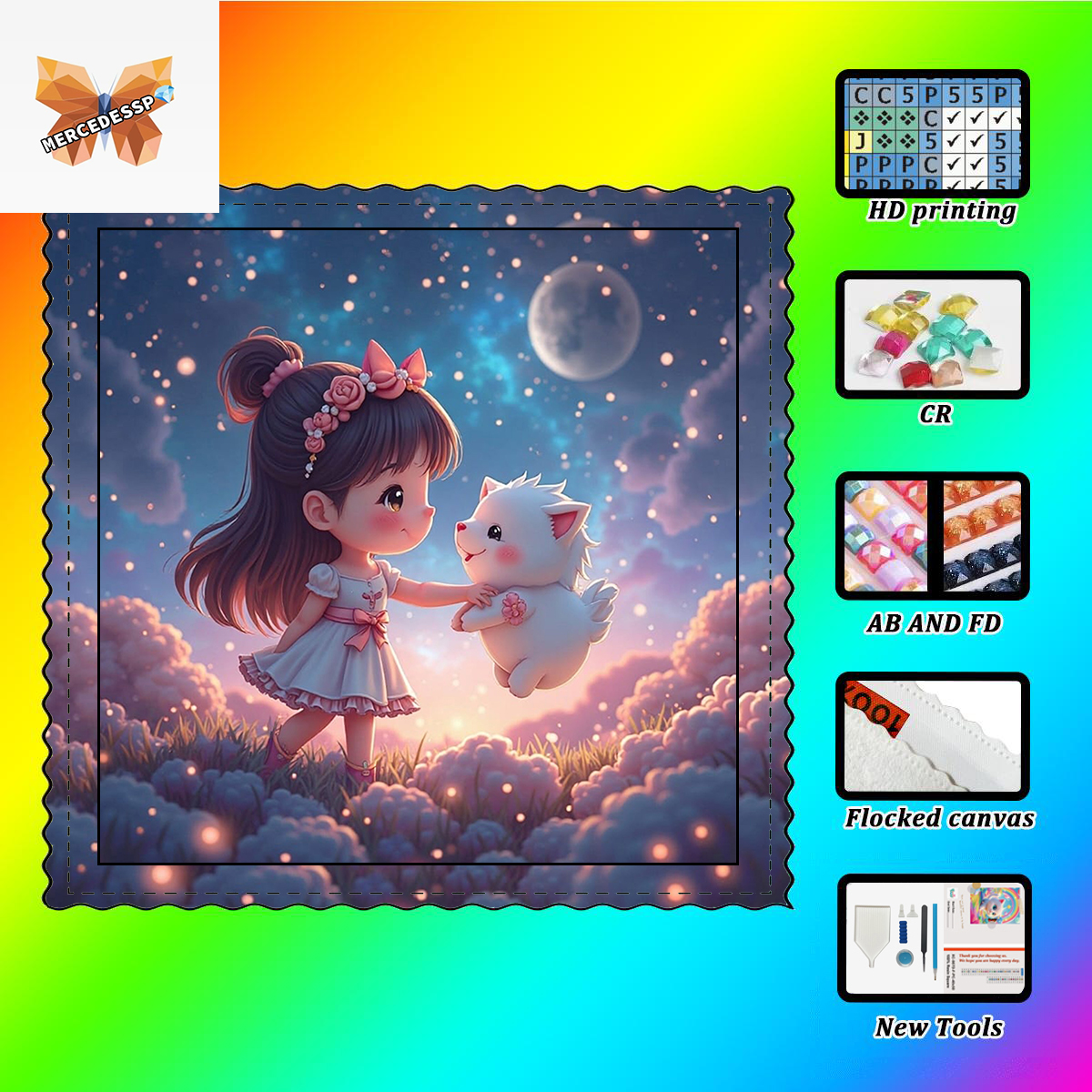 【MERCEDESSP Diamond Art】The li - Resin Art To Buy recension och pris