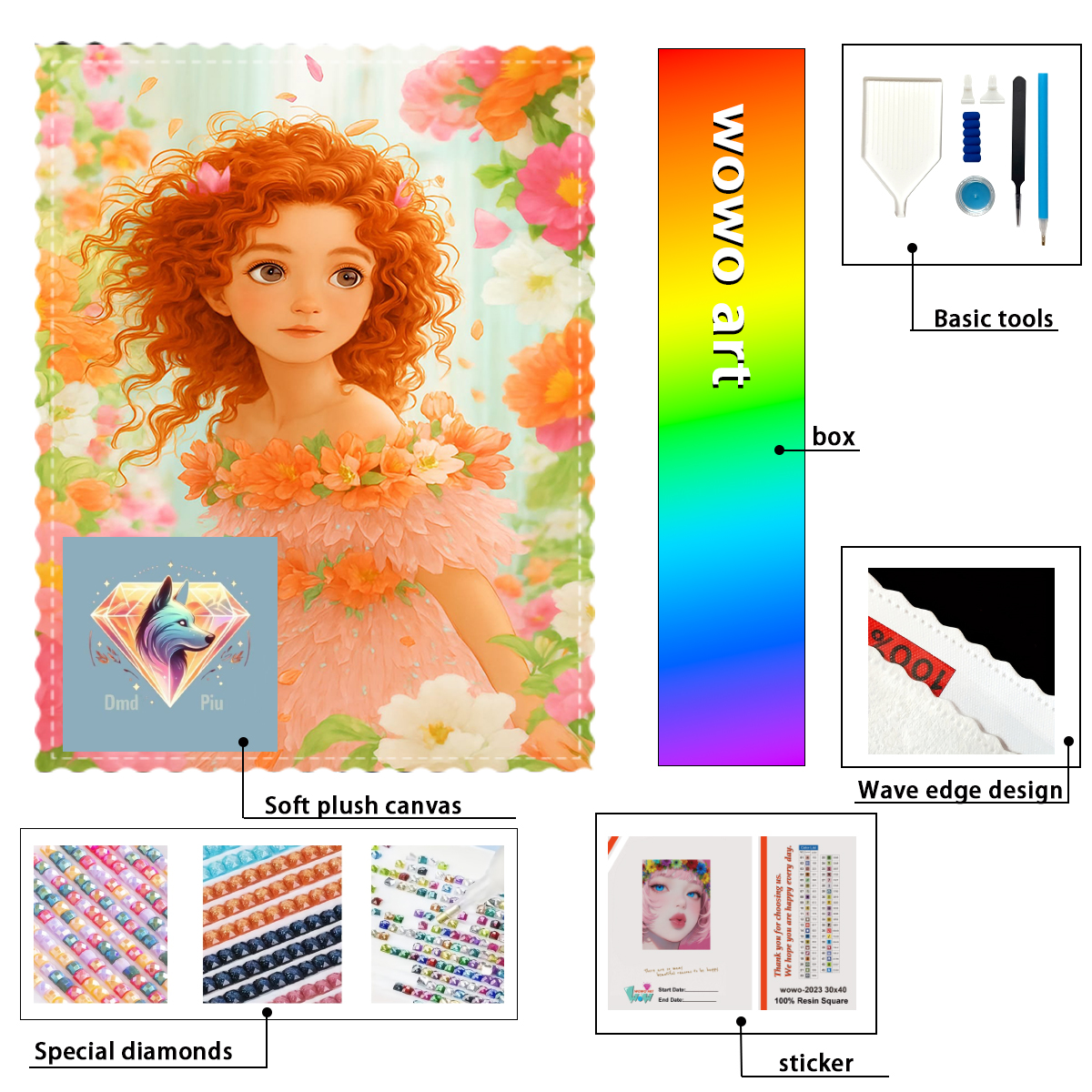 【Piu Diamond Art】Entre flores  - Resin Art To Buy recension och pris