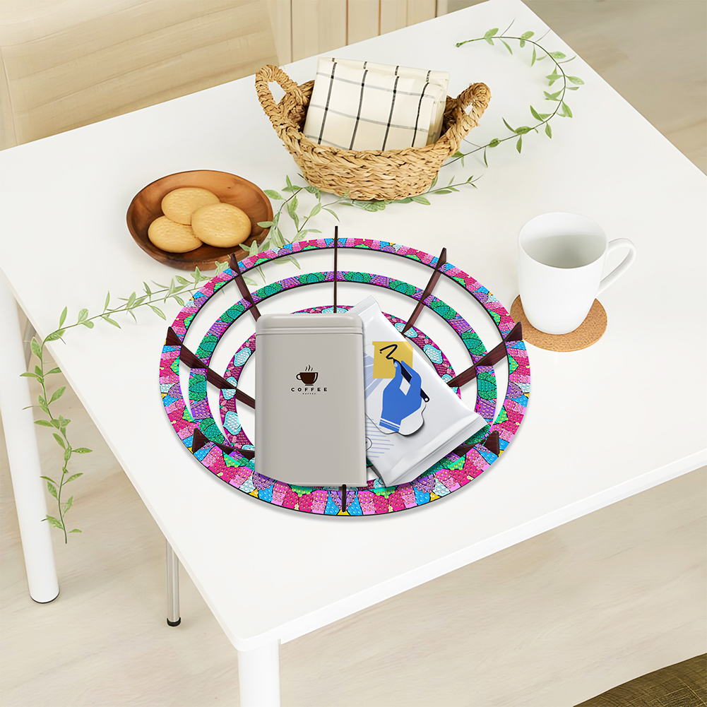 Diamond Painting Kit DIY Diamo - Resin Art Wooden Tray recension och pris