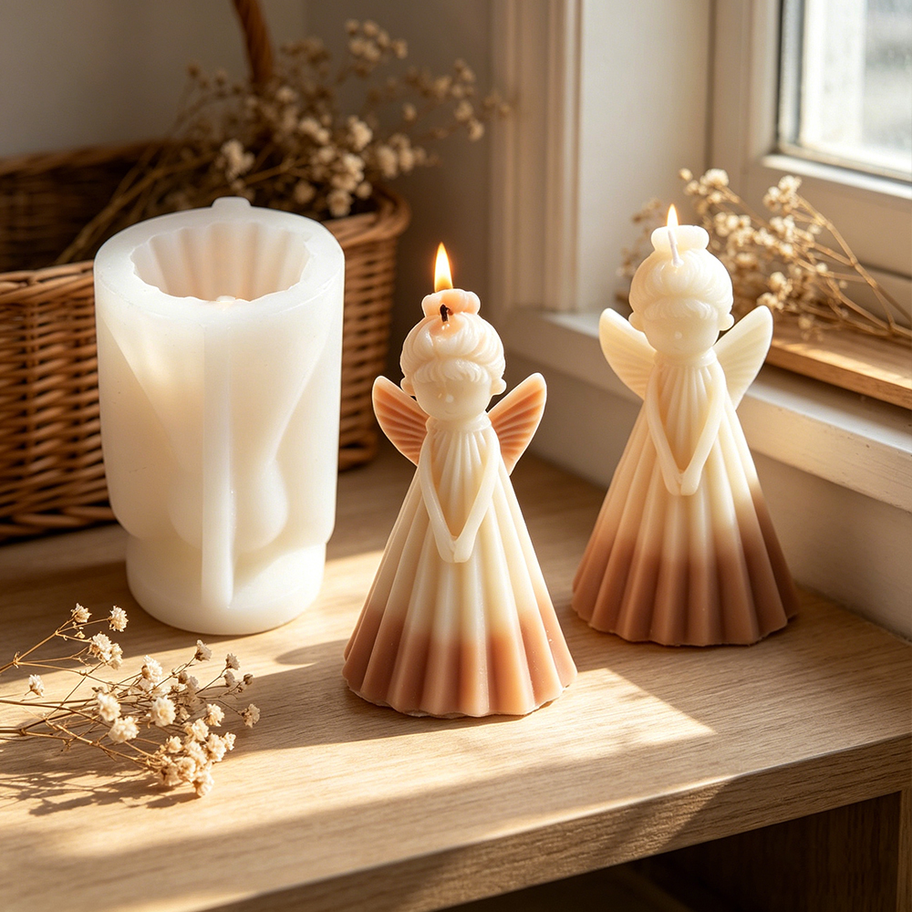 3D Angel Girl Silicone Candle  - Resin Art Furniture recension och pris