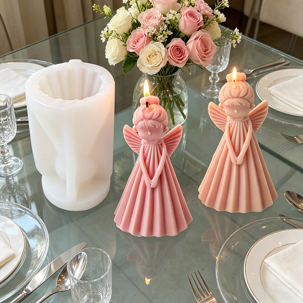 3D Angel Girl Silicone Candle  - Resin Art Furniture recension och pris
