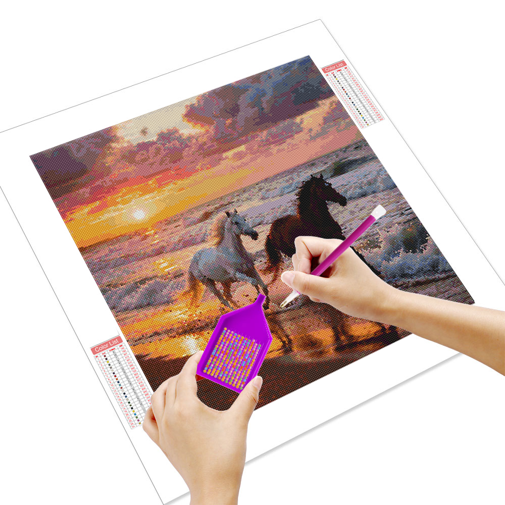 Huacan Full Square Round Diamo - Resin Art Wallpaper recension och pris