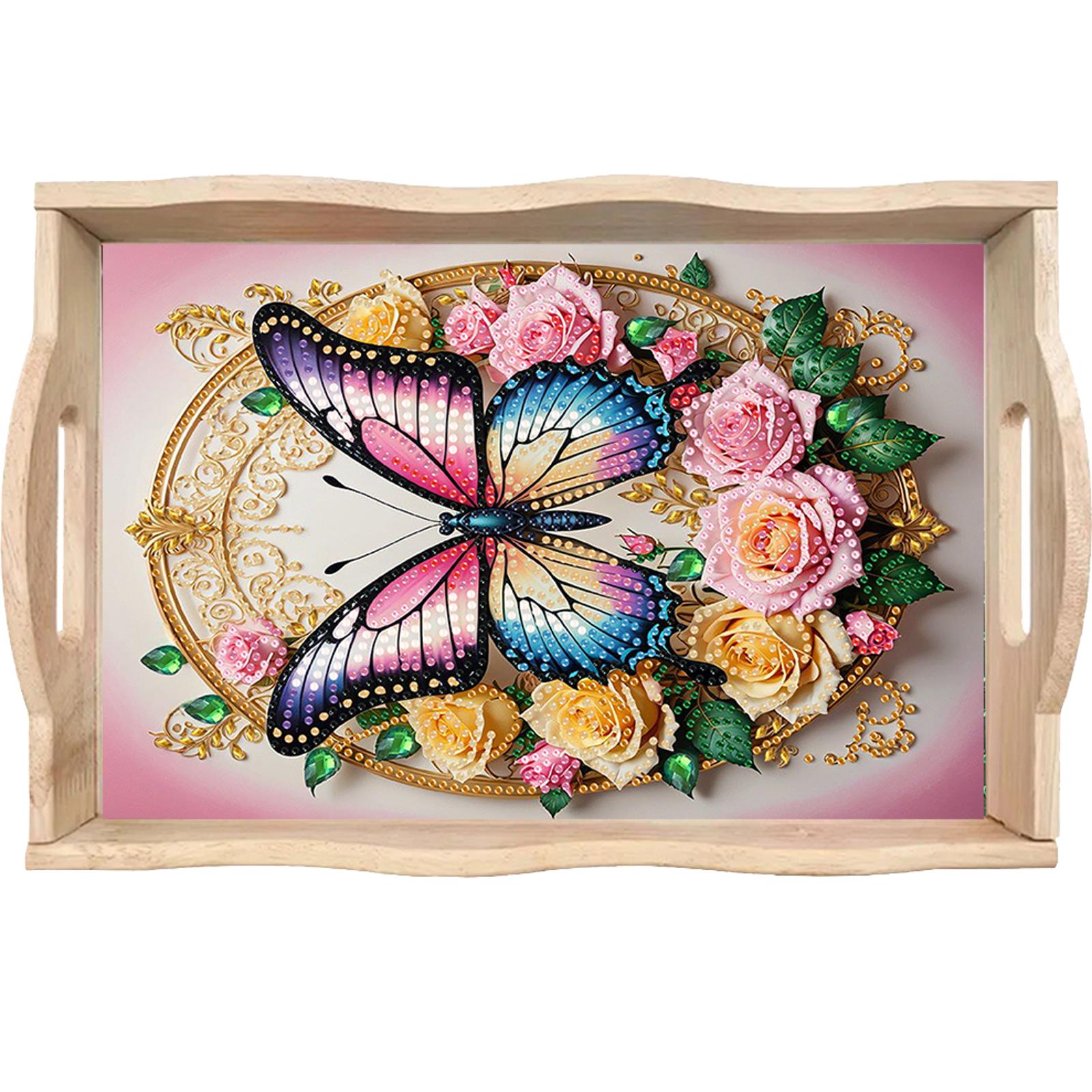 Diamond Art Painting Wooden Se - Resin Art Wooden Tray recension och pris