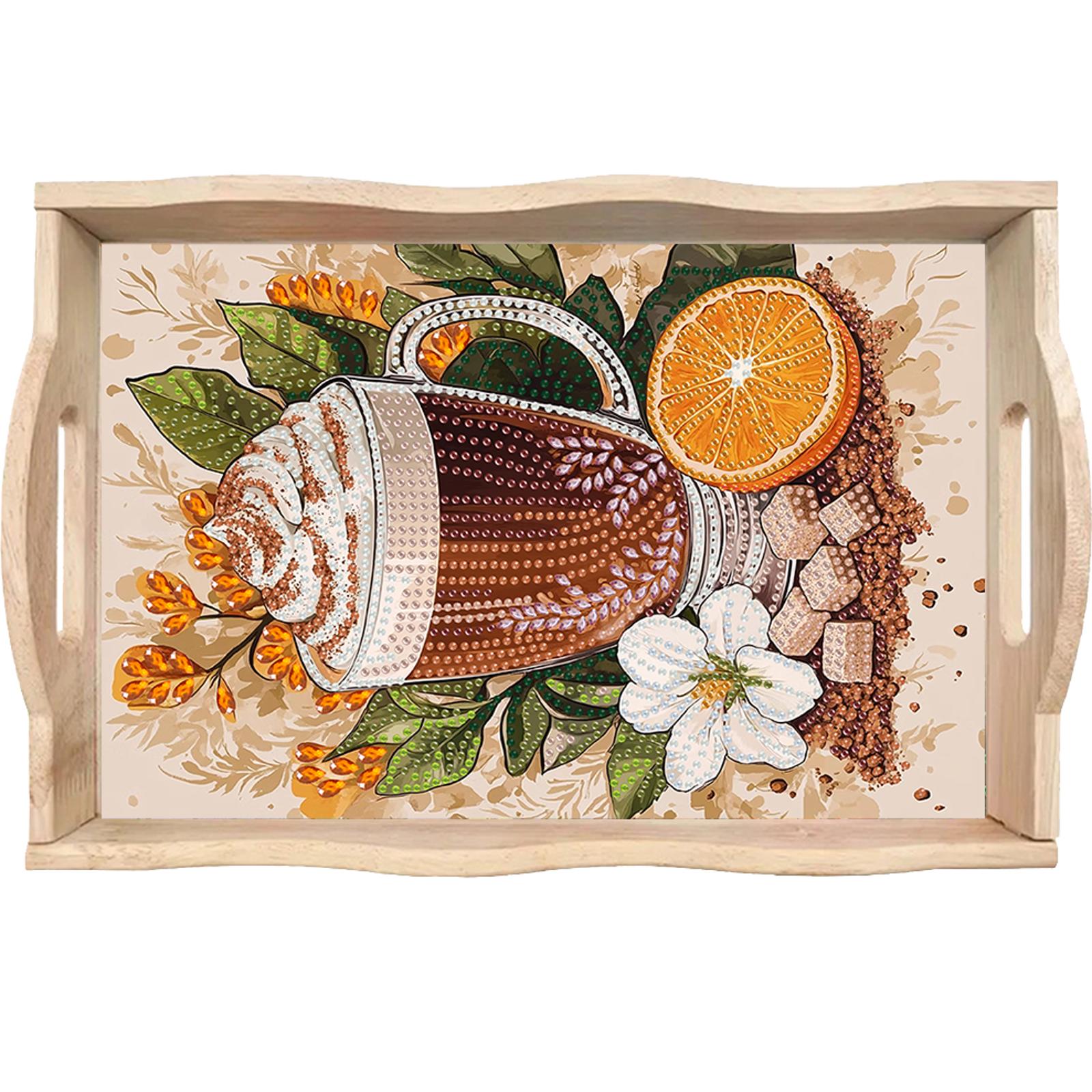 Diamond Art Painting Wooden Se - Resin Art Wooden Tray recension och pris