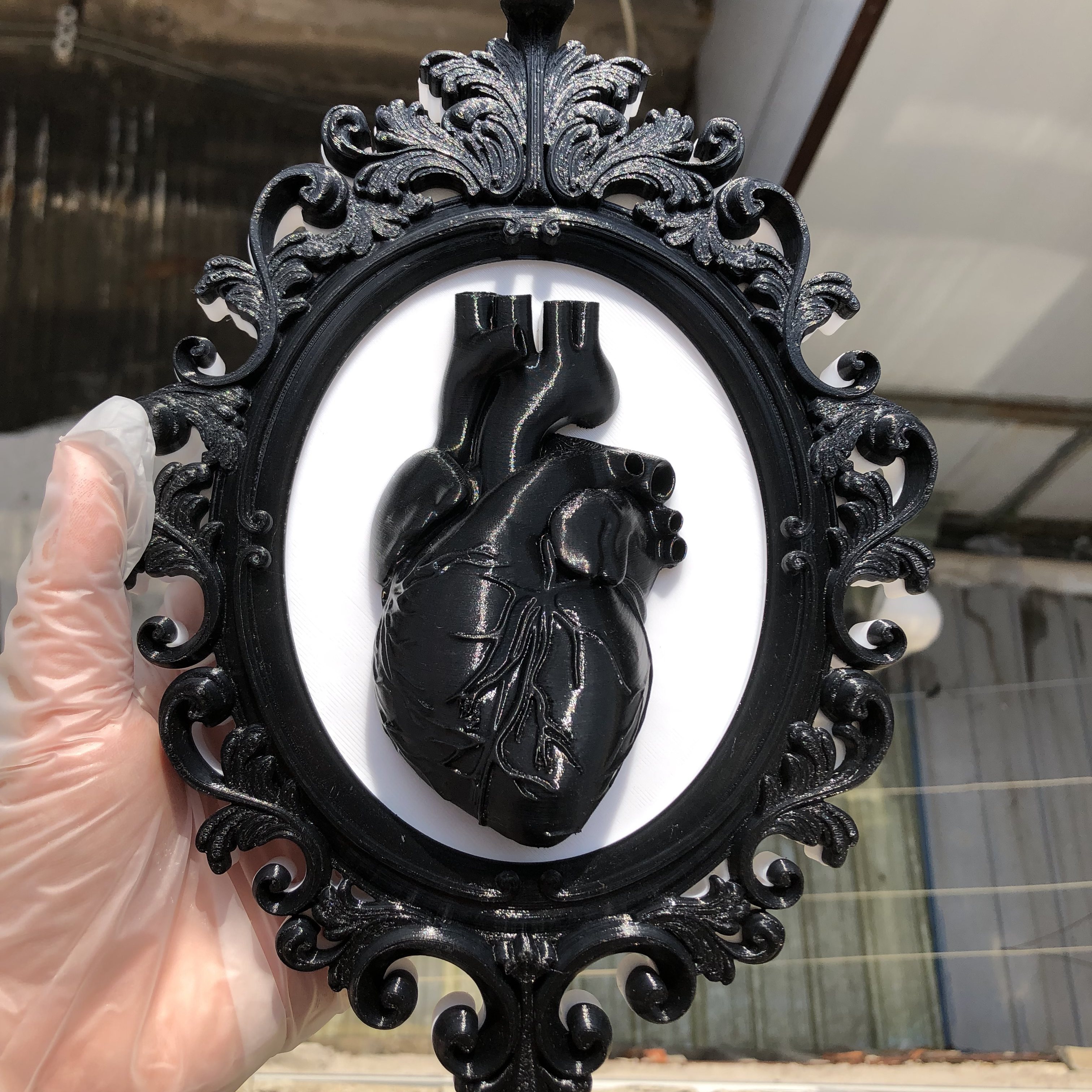 Heart Photo Frame Wall Art Dec - Resin Art For Anniversary Gift recension och pris