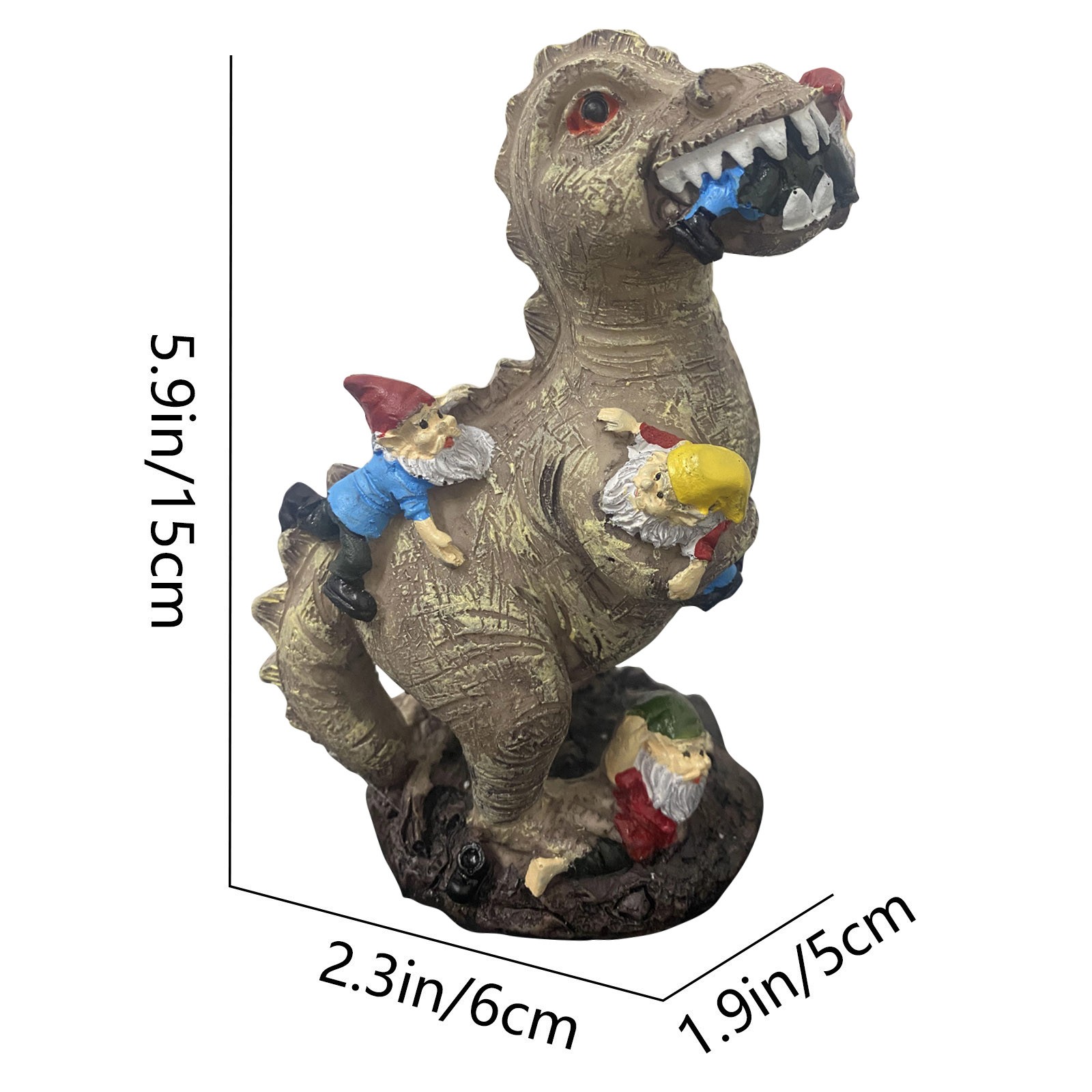 Mischievous Dinosaur Garden Ea - Resin Art Decor recension och pris