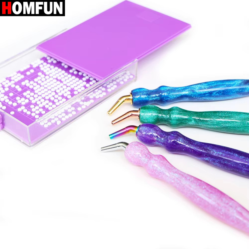 HOMFUN 5D Diamond Painting Pen - Resin Art Purple recension och pris