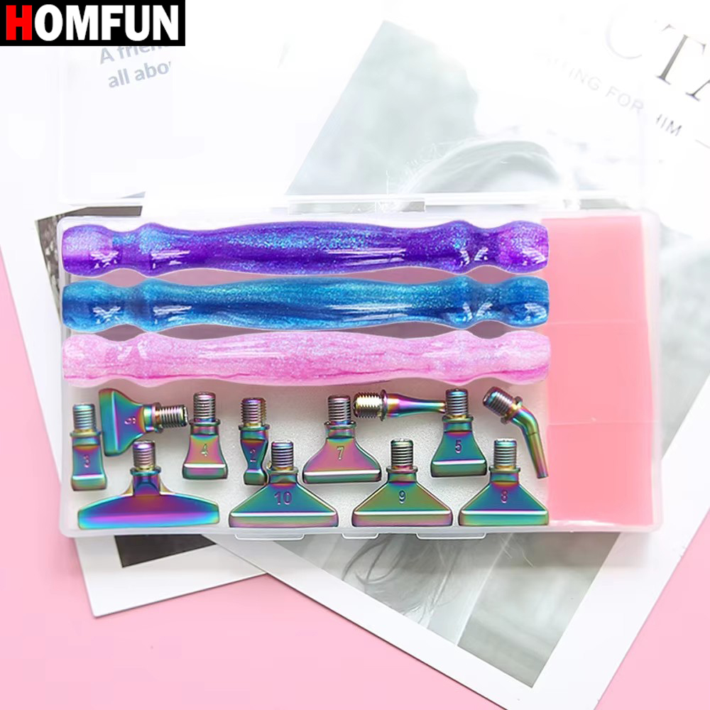HOMFUN 5D Diamond Painting Pen - Resin Art Purple recension och pris