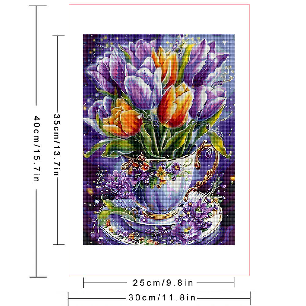 Frameless, Diamond Mosaic Art  - Resin Art Of Flowers recension och pris