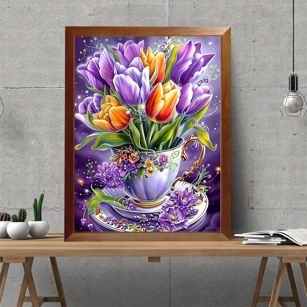 Frameless, Diamond Mosaic Art  - Resin Art Of Flowers recension och pris