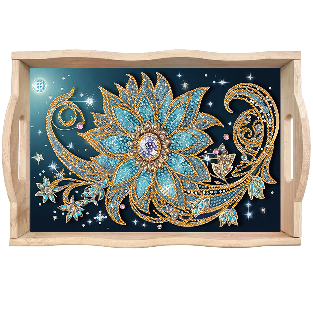 Wooden Beautiful Pattern 5D Di - Resin Art Wooden Tray recension och pris