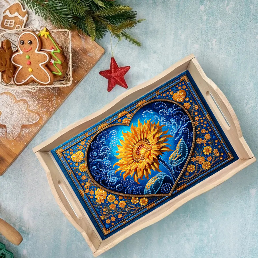 Wooden Beautiful Pattern 5D Di - Resin Art Wooden Tray recension och pris