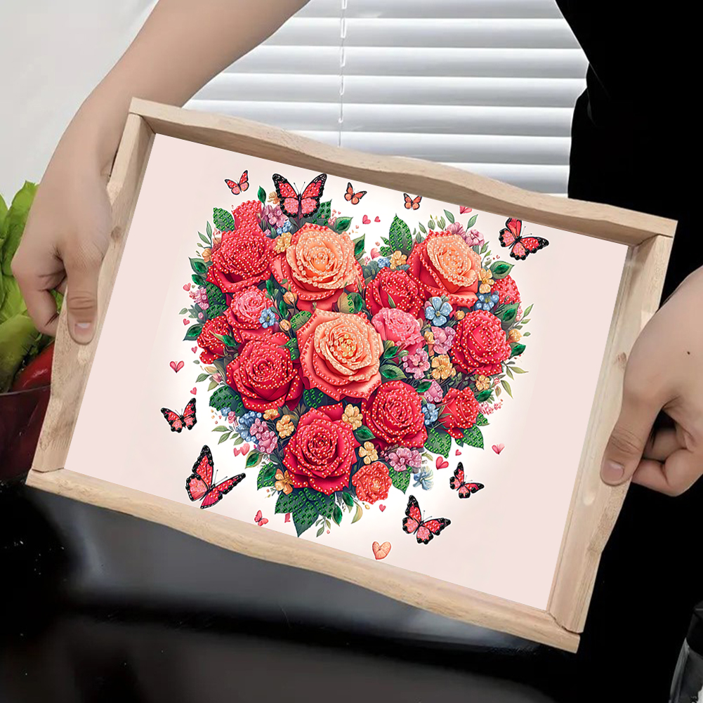 Diamond Art Painting Wooden Se - Resin Art Wooden Tray recension och pris