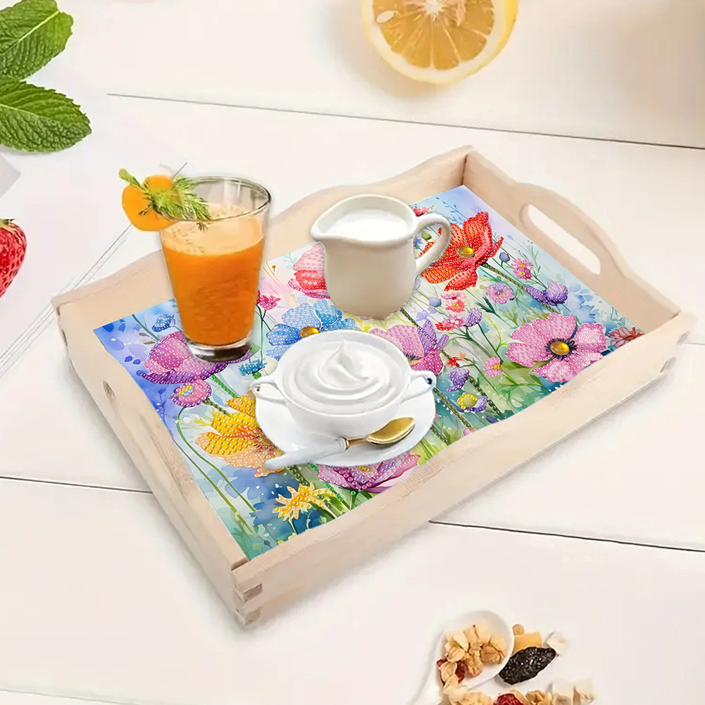 Diamond Art Painting Wooden Se - Resin Art Wooden Tray recension och pris