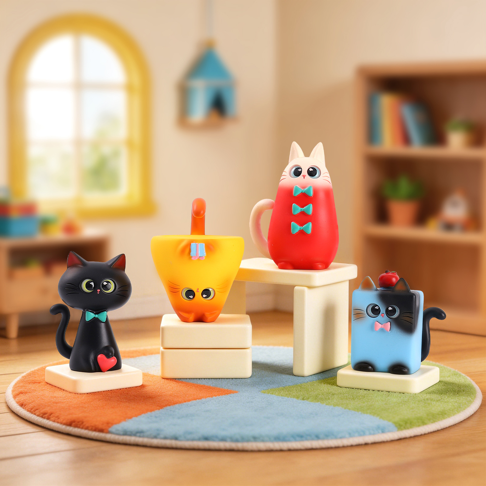 Blind Box Cat Figurine Resin C - Resin Art Furniture recension och pris
