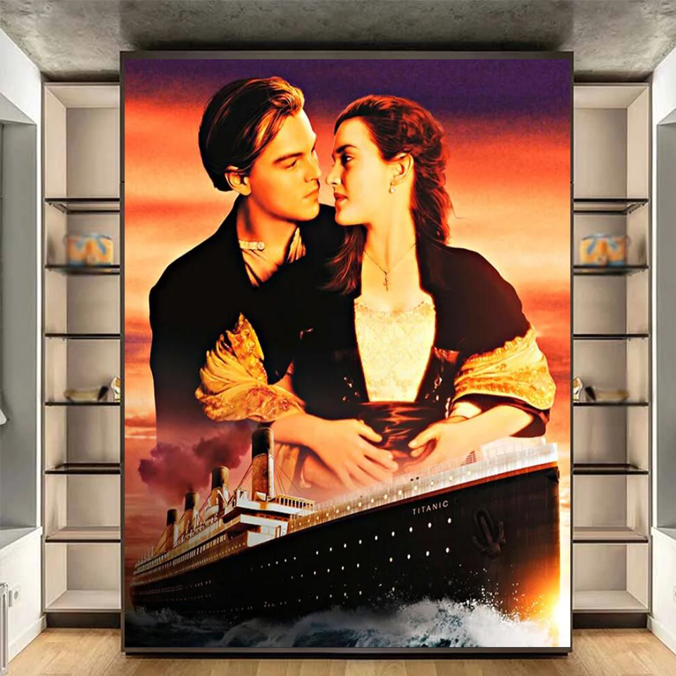 Titanic Sweet Couple Diamond P - Resin Art Wallpaper recension och pris