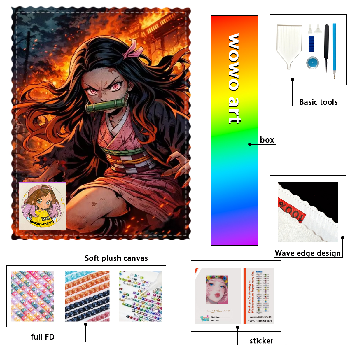 【eva Diamond Art】Anime 100% re - Resin Art To Buy recension och pris