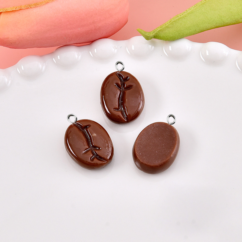 10pcs Coffee Beans Resin Penda - Resin Art Pendant recension och pris