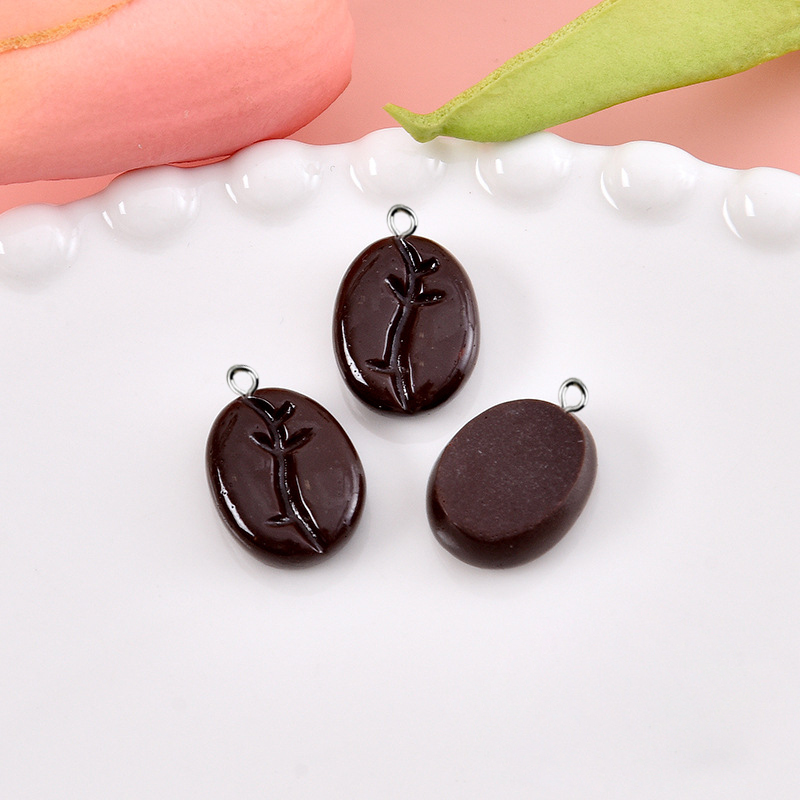 10pcs Coffee Beans Resin Penda - Resin Art Pendant recension och pris