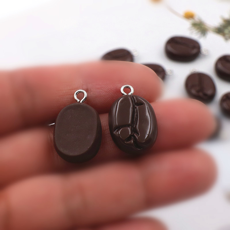 10pcs Coffee Beans Resin Penda - Resin Art Pendant recension och pris