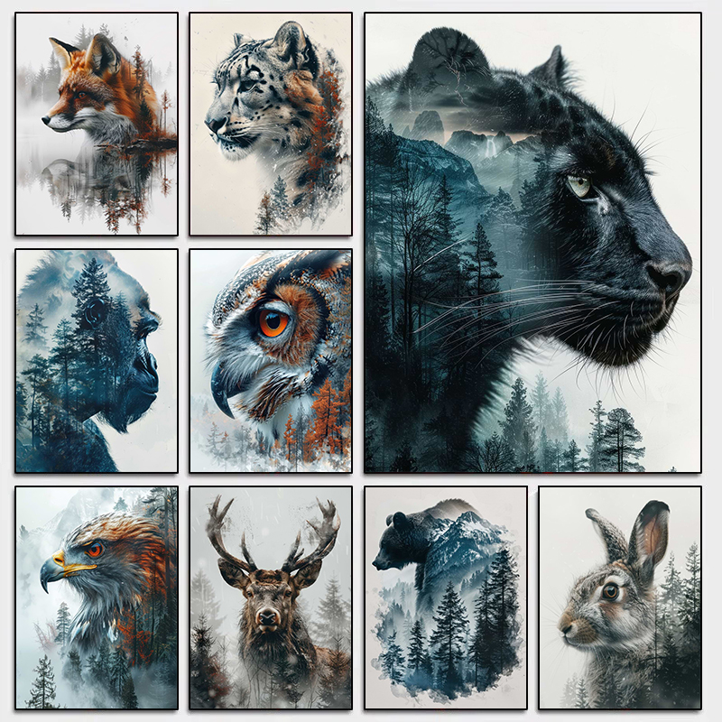 Jungle Wild Animals Poster Dia - Resin Art World recension och pris