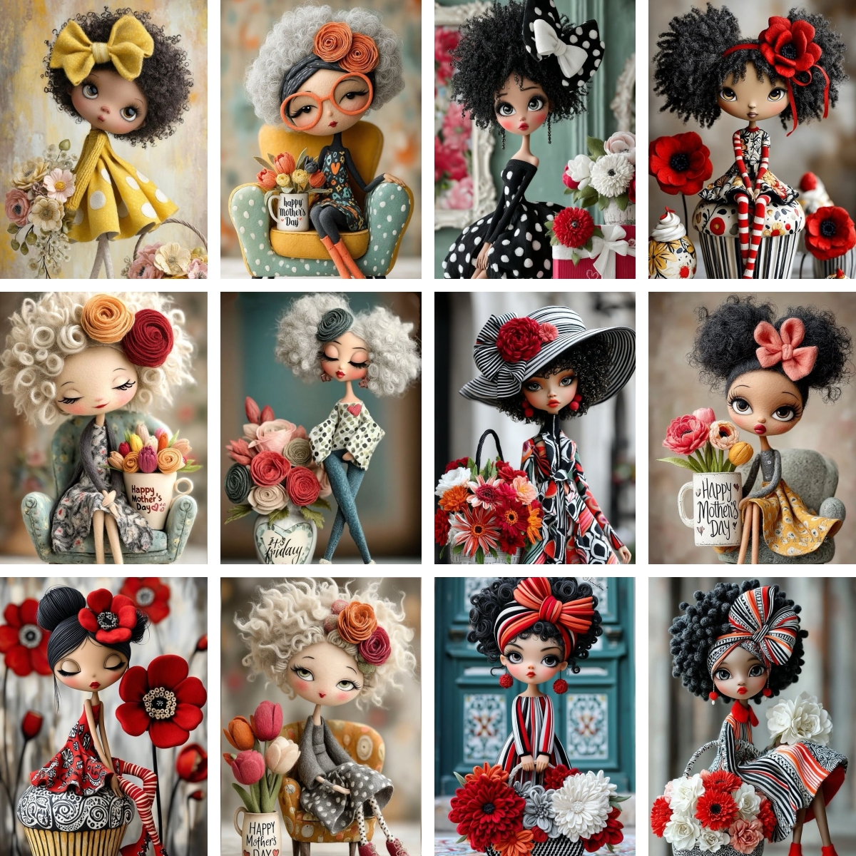 New DIY Diamond Painting Moder - Resin Art Wallpaper recension och pris