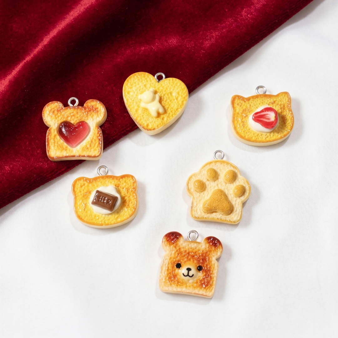 10pcs Resin Plastic Bread Pend - Resin Art Decor recension och pris