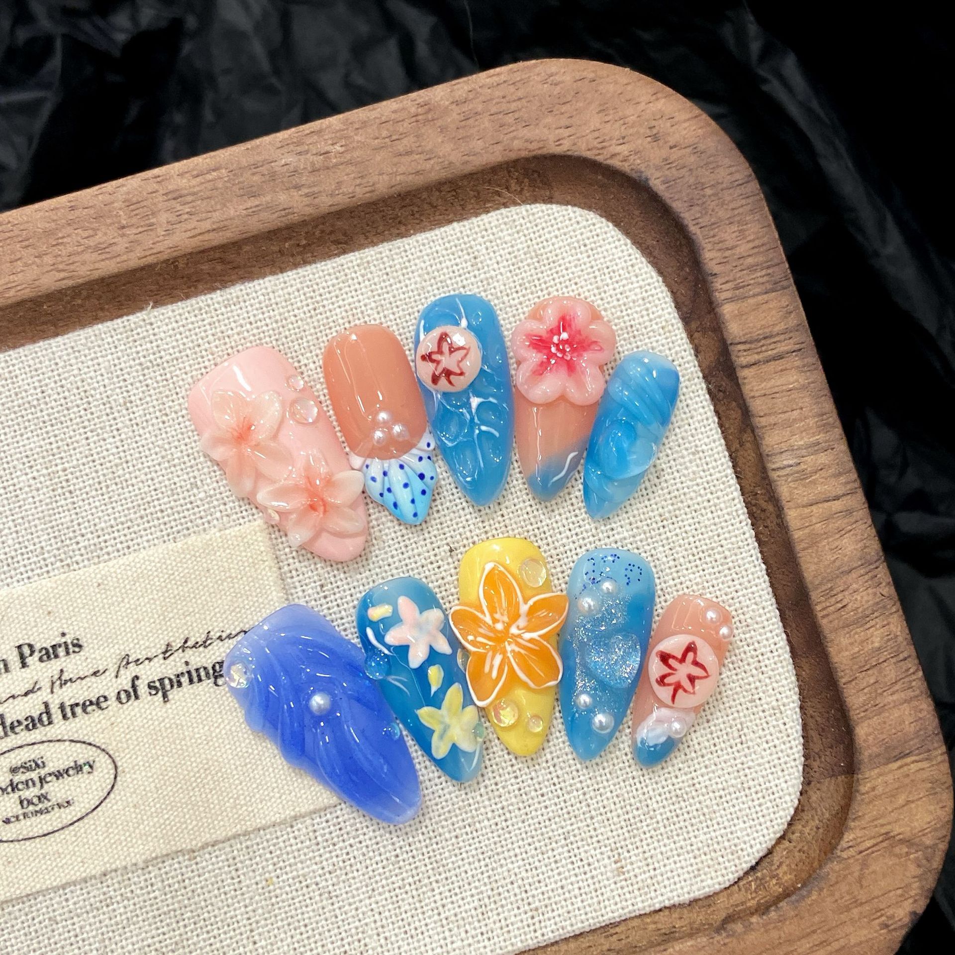 10pcs Pure Hand Pressed Almond - Resin Art Of Flowers recension och pris