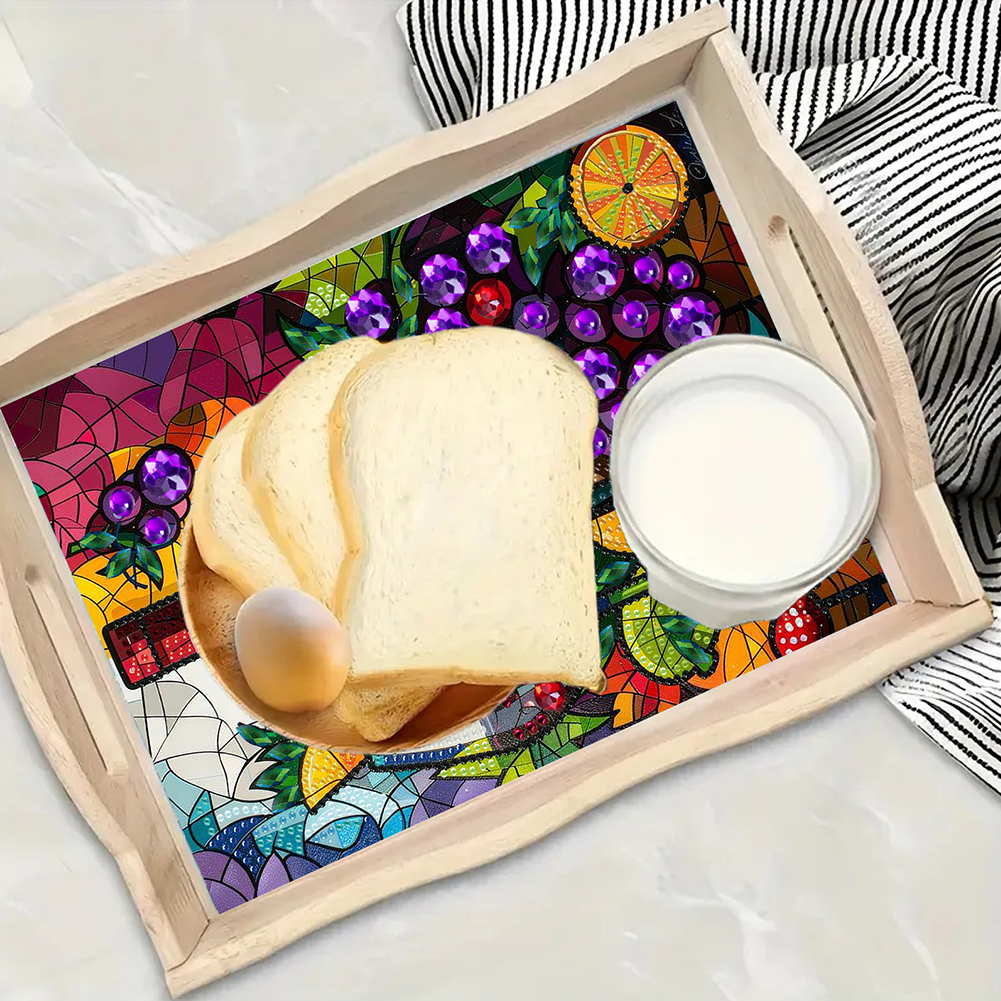 Diamond Painting Wooden Tray w - Resin Art Wooden Tray recension och pris