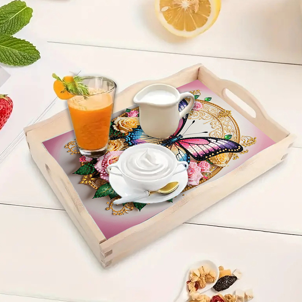 Diamond Painting Wooden Tray w - Resin Art Wooden Tray recension och pris