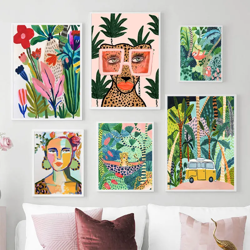 Frameless,Tropical Colorful Gi - Resin Art Of Flowers recension och pris