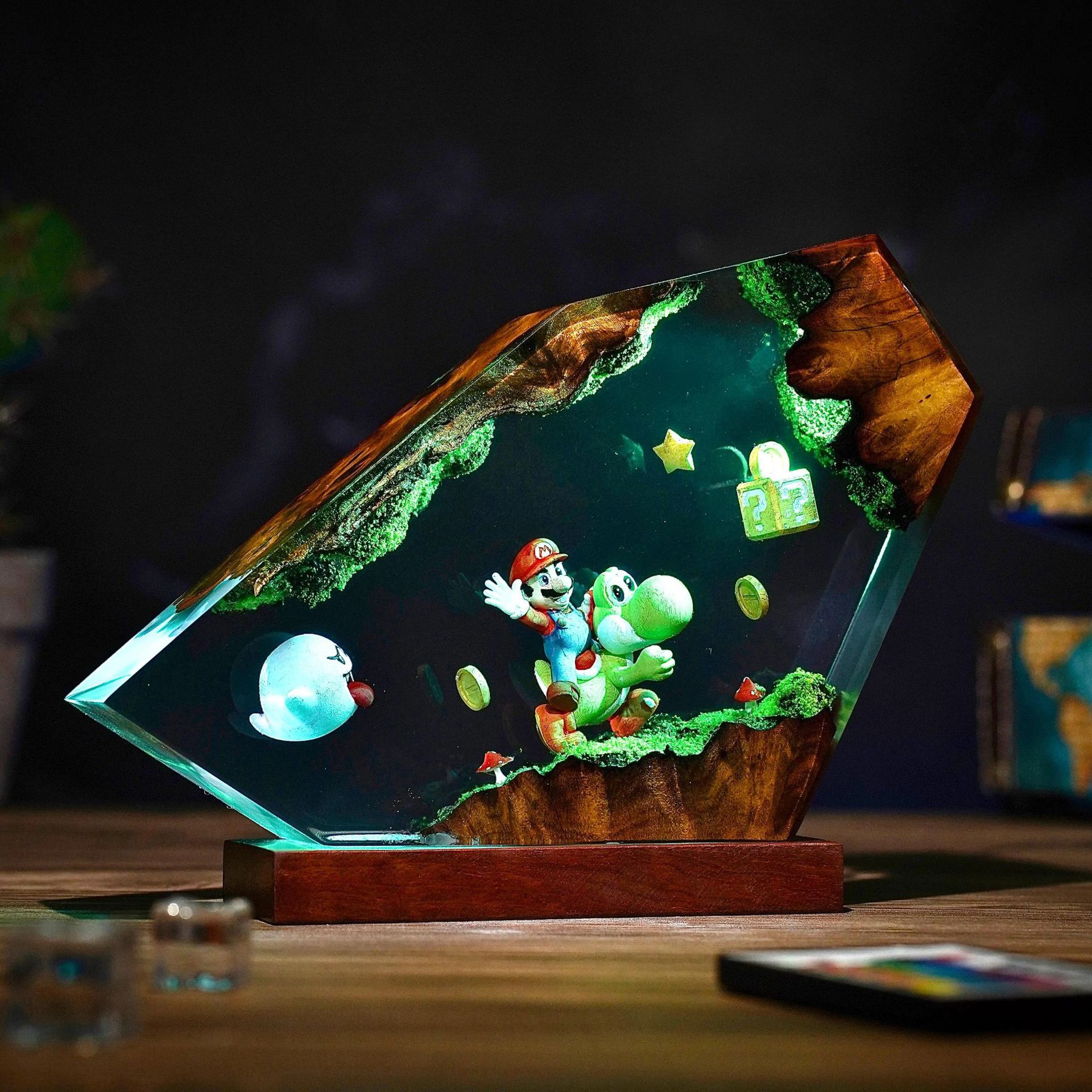 Table Resin Lamp Cartoon Anime - Resin Art Furniture recension och pris