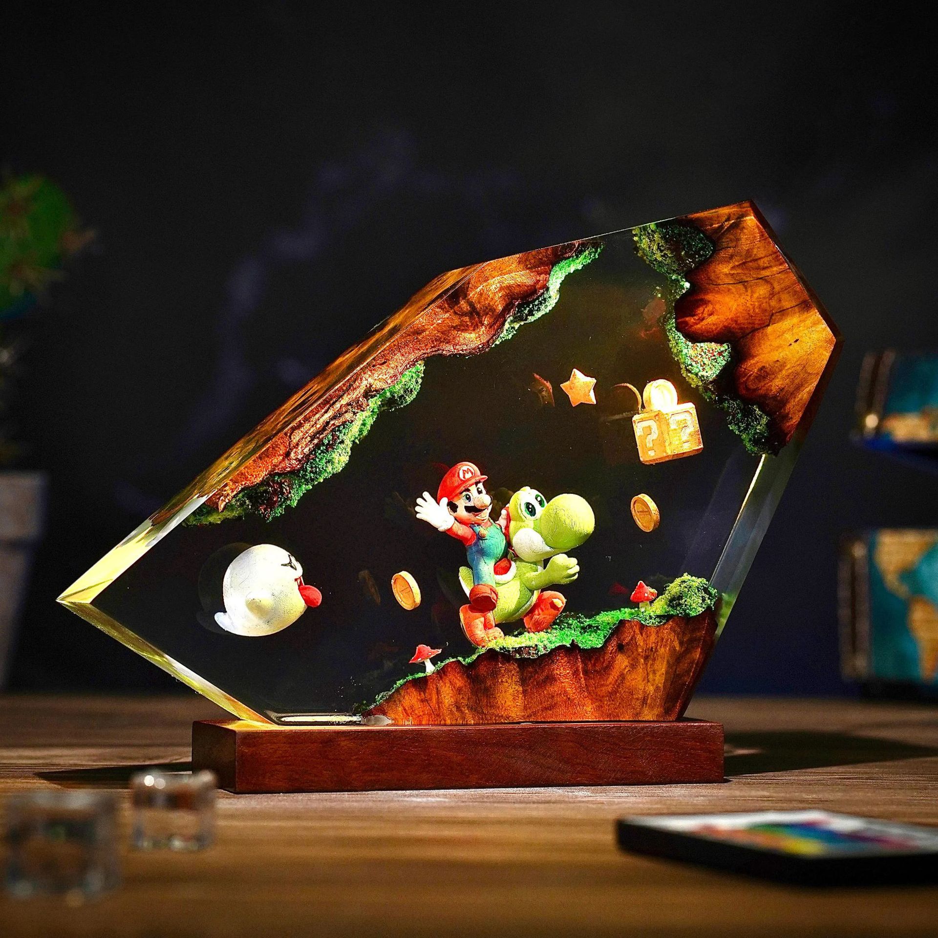Table Resin Lamp Cartoon Anime - Resin Art Furniture recension och pris
