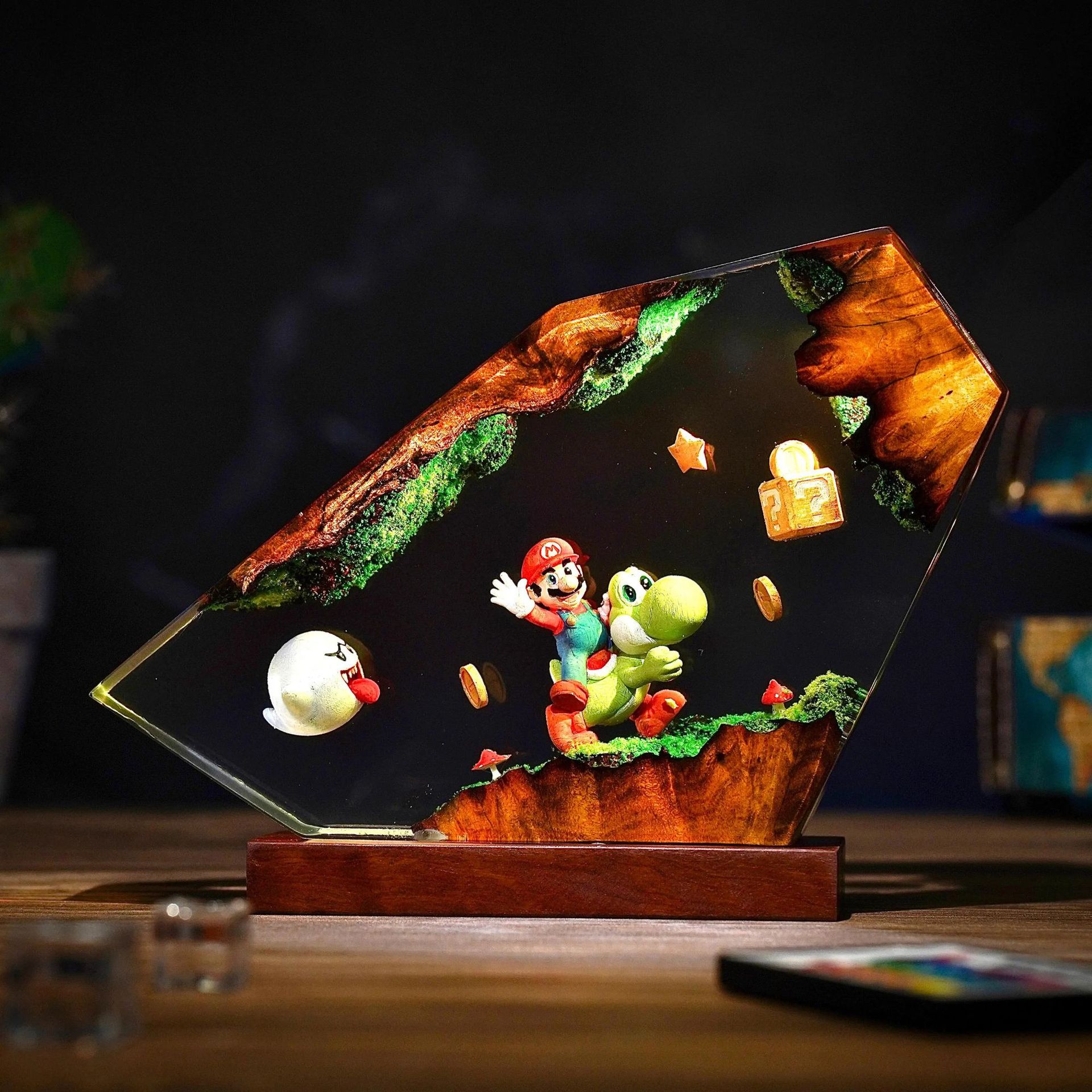 Table Resin Lamp Cartoon Anime - Resin Art Furniture recension och pris