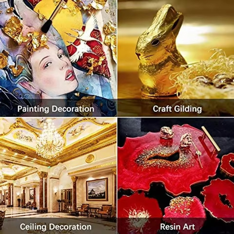 100Pcs Imitation Gold Foil She - Resin Art For Anniversary Gift recension och pris