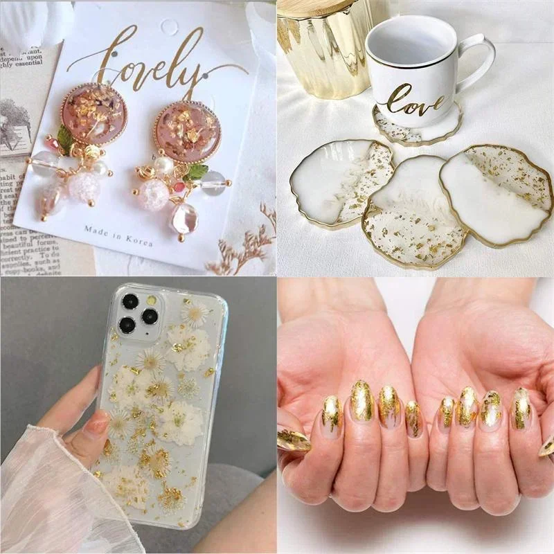 100Pcs Imitation Gold Foil She - Resin Art For Anniversary Gift recension och pris