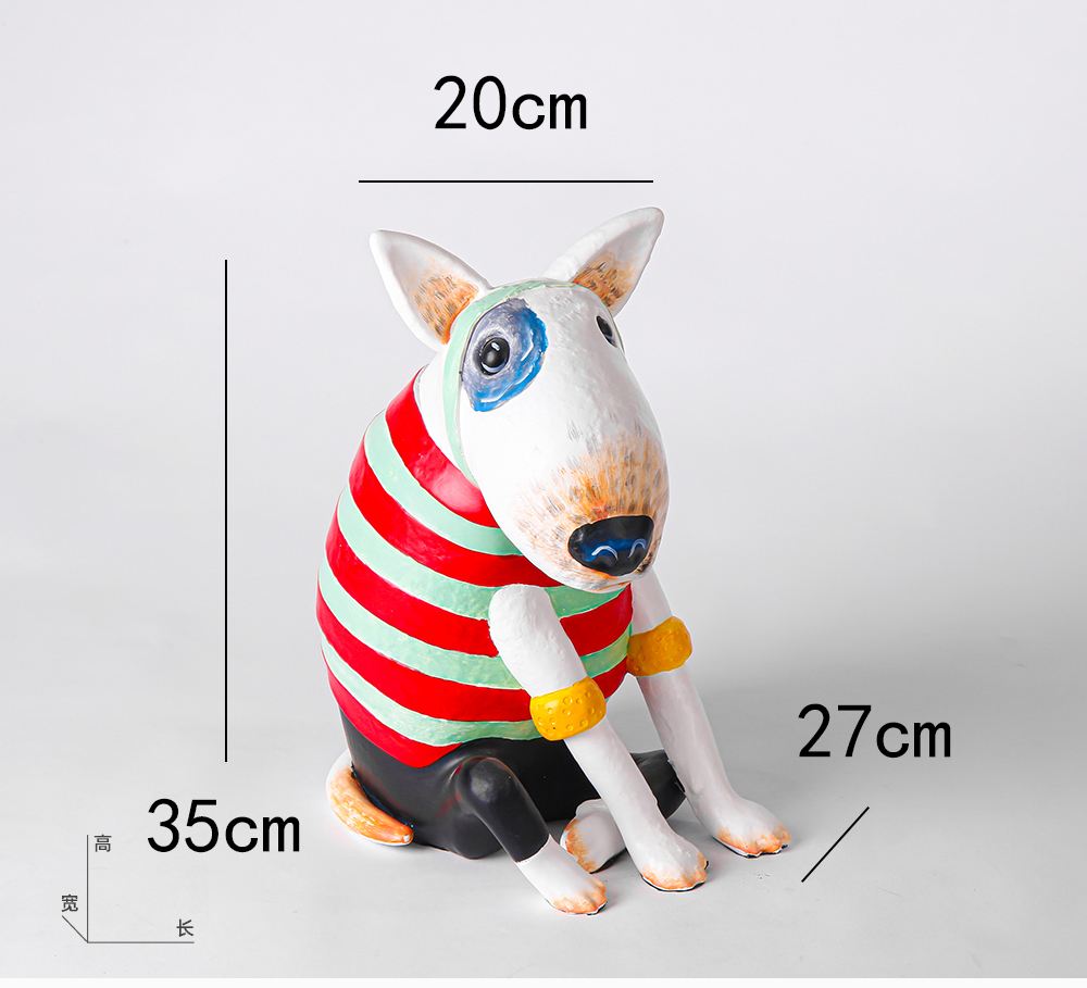 Fun Creative Big-Eyed Bull Ter - Resin Art Furniture recension och pris